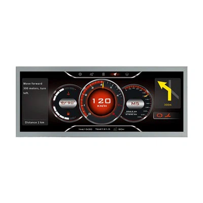 Dotykowy monitor LCD typu barowego do wyświetlacza samochodowego